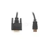LANBERG CA-HDDV-20CU-0018-BK kabelis HDMI -> DVI-D 24+1 M/M Dual Link 4K 30Hz. juodas 1.8m