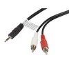 LANBERG CA-MJRC-10CC-0015-BK stereo garso kabelis Mini Jack 3.5mm M -> 2x RCA Cinch 1.5m