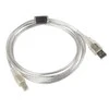 LANBERG CA-USBA-12CC-0018-TR kabelis USB 2.0 AM-BM skaidrus 1,8 m