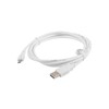 LANBERG CA-USBM-10CC-0018-W laidas USB 2.0 micro AM-MBM5P 1,8 m baltas