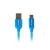 LANBERG CA-USBO-21CU-0005-BL Premium laidas USB-C M A M 2.0 0.5M Mėlyna Super Charge