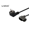 Maitinimo Laidas - SAVIO CL-116 1.8m IEC C13 Kampiniai Jungtys Juodas