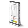 USB kabelis - SAVIO USB Type C 5A 1m 480 Mbit/s Baltas