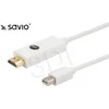Savio cl-83 laidas (mini displayport m - hdmi m; 1,8m; balta spalva)
