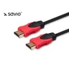 Savio CL-141 HDMI cable 10 m HDMI Type A (Standard) Juodas,Raudona