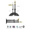 UGREEN kištukas 3.5mm AUX kampinis kabelis 1m