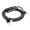 CLUB 3D CAC-1527 USB Type-C, Y įkrovimo laidas su 2x USB Type-C max. 100W, 1,83m