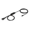 CLUB 3D CAC-1527 USB Type-C, Y įkrovimo laidas su 2x USB Type-C max. 100W, 1,83m