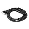 CLUB 3D CAC-1527 USB Type-C, Y įkrovimo laidas su 2x USB Type-C max. 100W, 1,83m