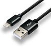 everActive kabelis USB Lightning 1m - Juodas, pintas, greitas įkrovimas, 2,4A - CBB-1IB