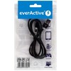everActive kabelis USB Lightning 1m - Juodas, silikonas, greitas įkrovimas, 2,4A - CBS-1IB