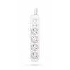 HSK Data Kerg M02392 4 gniazda-balta ir-pilka-3.0m-10a-h05vv-f-3x1,0 mm2