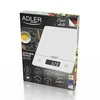Adler | Virtuvinės svarstyklės | AD 3170 | Didžiausias svoris (talpa) 15 kg | Graduacija 1 g | Ekrano tipo LCD | Baltas