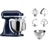 Virtuvinis kombainas Kitchenaid Artisan Elegance 5KSM175PSEIB  pastatomas plakiklis, 4,8 L, Ink Blue