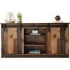 Cama Meble Baldas - Komoda GRANERO 160x80x35 Iš Natūralios Medienos 2 Durys