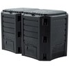 Komposto dėžė Prosperplast Module Compogreen 800 L, juodos spalvos