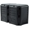 Komposto dėžė Prosperplast Module Compogreen 800 L, juodos spalvos