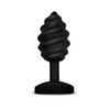 Gvibe Gplug Twist Intimate Silicone Plug with Vibration, 3.9 cm, Juodas