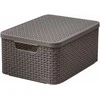 Curver Daiktadėžė su dangčiu Style, metalinė sidabrinė, 18l, M