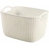 Daiktadėžė CURVER KNIT, 19 l, balta, 40×30×23 cm