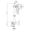 Laikiklis MACLEAN MC-751 Maclean MC-751 monitorius desk bracket 13-32 8kg vesa 75x75, 100x100