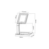 Maclean MC-644 Desk 9.7-10.1 colio Planšetinio kompiuterio stovas