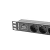 LANBERG PDU-03E-0200-BK PDU 10 1U 16A 3x 230v PL 2m Juodas