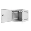 LANBERG Rack spintelė 10 colių sieninis laikiklis 4U 280x310 pilkas su metalinėmis durelėmis butas paketas