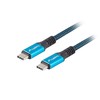 Lanberg | USB-C–USB-C laidas | CA-CMCM-45CU-0005-BK | 0,5 m