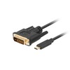 LANBERG Cable USB-C M ->DVI-D 24+1 M 3m juodas