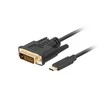 LANBERG Cable USB-C M ->DVI-D 24+1 M 3m juodas