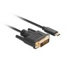 LANBERG Cable USB-C M ->DVI-D 24+1 M 3m juodas