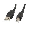 LANBERG USB-A M USB-B M 2.0 cable 1m juodas