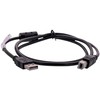 LANBERG USB-A M USB-B M 2.0 laidas 1.0m juodas feritas