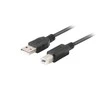 Lanberg CA-USBA-15CU-0010-BK kabelis USB 1m 2.0 USB A->USB-B Juodas