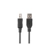 Lanberg CA-USBA-15CU-0010-BK kabelis USB 1m 2.0 USB A->USB-B Juodas