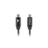 LANBERG USB-C M/M 2.0 laidas 0.5m Quick Charge 4.0 juodas