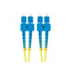 LANBERG šviesolaidinis laidas SM SC/UPC-SC/UPC dvipusis 10m LSZH g657a1 3.0mm geltonas