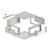 LANBERG 19 colių sieninis stovas 4U/570x600 išmontuojamas greitai surenkamas flat pack pilkas