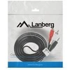 LANBERG CA-MJRC-10CC-0020-BK stereo garso kabelis Mini Jack 3.5mm M -> 2x RCA Cinch 2m