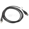 LANBERG CA-USBA-10CC-0018-BK cable USB 2.0 AM-BM 1.8m juodas
