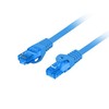 LANBERG patchcord kat.6A FTP LSZH CCA 15m mėlynas