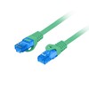 LANBERG patchcord kat.6A FTP LSZH CCA 20m žalias