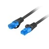 LANBERG patchcord kat.6A FTP LSZH CCA 20m juodas
