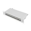 LANBERG PPF5-9012-S Lanberg Patch Panel 10, 12 port 1U, cat.5e, pilka