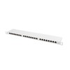 LANBERG PPS6-0024-S Patch Panel 24 prievadas 0,5U kat. 6 ekranuoti pilkai