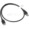 LANBERG CA-USBE-10CC-0007-BK extension cable USB 2.0 AM-AF 70cm juodas