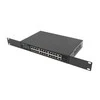 Šakotuvas LANBERG jungiklis PoE+ 19 colių 24x 1GB 2x SFP 250W RSGE-24P-2GE-2S-250 nevaldomas