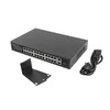 Šakotuvas LANBERG jungiklis PoE+ 19 colių 24x 1GB 2x SFP 250W RSGE-24P-2GE-2S-250 nevaldomas