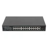 Šakotuvas LANBERG jungiklis PoE+ 19 colių 24x 1GB 2x SFP 250W RSGE-24P-2GE-2S-250 nevaldomas